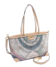 GATTINONI PLANETARIUM Sac &agrave; provisions aquarelle/beige - Sacs pour Femme - 2
