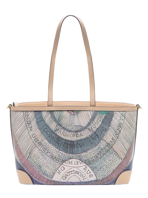 PLANETARIUM Sac &agrave; provisions aquarelle/beige - Sacs pour Femme
