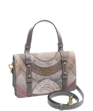 GATTINONI PLANETARIUM Sac &agrave; main avec bandouli&egrave;re aquarelle sauvage/ taupe fonc&eacute; - Sacs pour Femme - 2