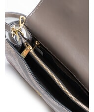 GATTINONI PLANETARIUM Sac &agrave; main avec bandouli&egrave;re aquarelle sauvage/ taupe fonc&eacute; - Sacs pour Femme - 5