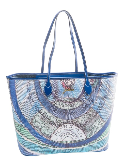 PLANETARIUM Grand sac de courses aigue-marine/bleu marine - Sacs pour Femme