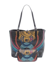 GATTINONI PLANETARIUM Sac cabas r&eacute;versible NOIR - Sacs pour Femme - 2