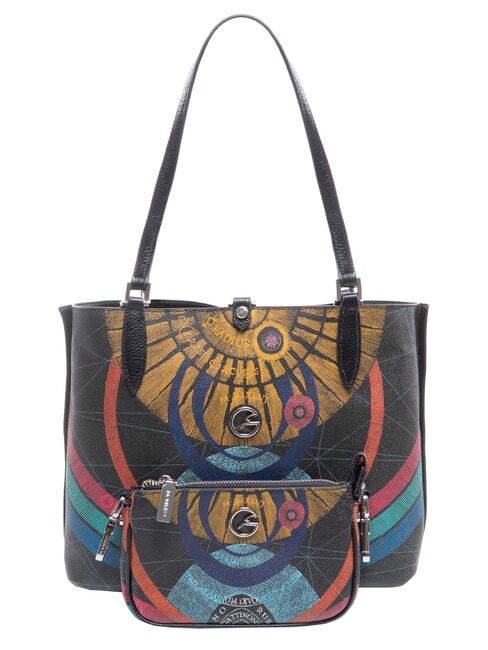 PLANETARIUM Sac bandouli&egrave;re r&eacute;versible NOIR - Sacs pour Femme