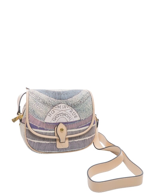 PLANETARIUM Sac &agrave; bandouli&egrave;re aquarelle/beige - Sacs pour Femme