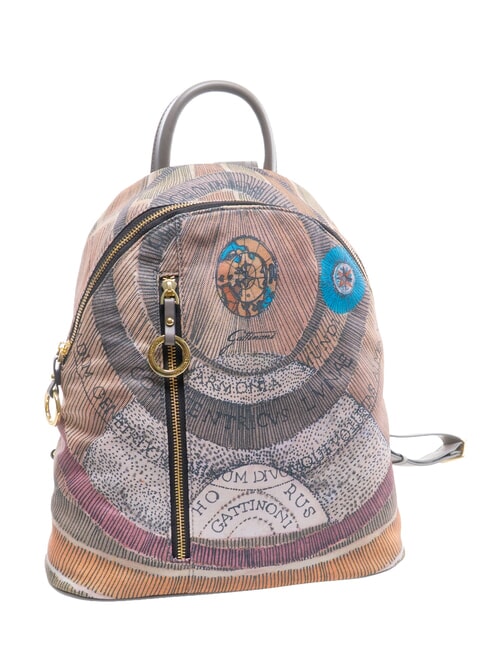 PLANETARIUM Sac &agrave; dos aquarelle sauvage/ taupe fonc&eacute; - Sacs pour Femme