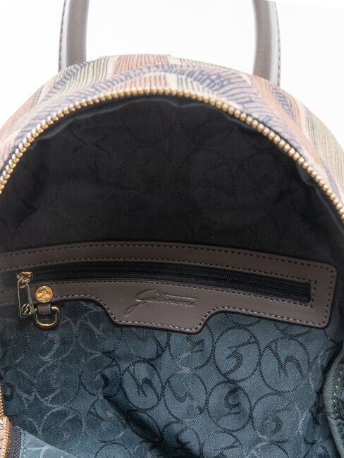 PLANETARIUM Sac &agrave; dos aquarelle sauvage/ taupe fonc&eacute; - Sacs pour Femme