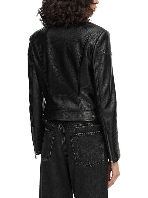 MARLENE CARIBOU Veste en similicuir, coupe classique jetbla - Vestes pour femmes