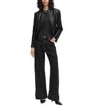 GUESS MARLENE CARIBOU Veste en similicuir, coupe classique jetbla - Vestes pour femmes - 3