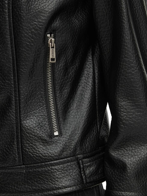 MARLENE CARIBOU Veste en similicuir, coupe classique jetbla - Vestes pour femmes