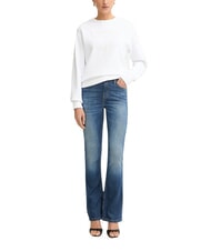 GUESS BASIC TRIANGLE Sweat-shirt &agrave; col rond blanc pur - Sweat-shirts pour femmes - 3