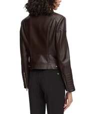 GUESS MARLENE CARIBOU Veste en similicuir, coupe classique brun chocolat - Vestes pour femmes - 2