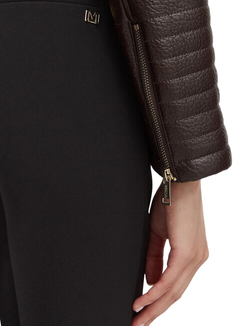 MARLENE CARIBOU Veste en similicuir, coupe classique brun chocolat - Vestes pour femmes