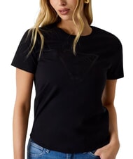 GUESS NEW BASIC T-shirt &agrave; manches courtes, pur coton jetbla - T-shirt - 4