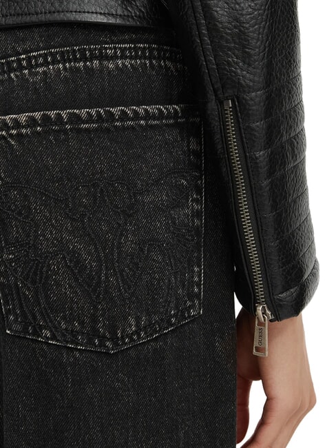 MARLENE CARIBOU Veste en similicuir, coupe classique jetbla - Vestes pour femmes