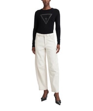 GUESS KATIE Pull &agrave; col rond et coupe ajust&eacute;e jetbla - Chandails pour femmes - 3