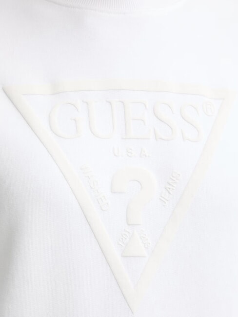 BASIC TRIANGLE Sweat-shirt &agrave; col rond blanc pur - Sweat-shirts pour femmes