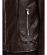 GUESS MARLENE CARIBOU Veste en similicuir, coupe classique brun chocolat - Vestes pour femmes - 6