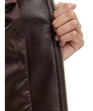GUESS MARLENE CARIBOU Veste en similicuir, coupe classique brun chocolat - Vestes pour femmes - 7