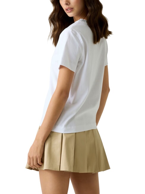 SEQUINS BIG LOGO T-shirt &agrave; manches courtes avec grand logo blanc pur - T-shirt