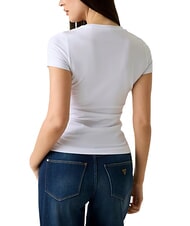 GUESS GLITTER LOGO T-shirt &agrave; manches courtes et &agrave; paillettes blanc pur - T-shirt - 2