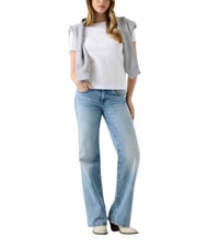 GUESS NEW BASIC T-shirt &agrave; manches courtes, pur coton blanc pur - T-shirt - 3