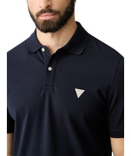 GUESS BASIC polo en coton smartblue - chemise polo - 4