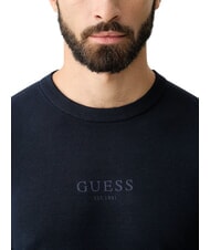 GUESS MASON PRINTED pull &agrave; col rond smartblue - Pulls pour hommes - 4