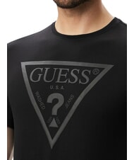 GUESS CORE T-shirt &agrave; manches courtes, pur coton jetbla - T-shirt - 4