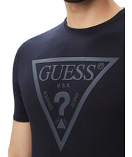 GUESS CORE T-shirt &agrave; manches courtes, pur coton smartblue - T-shirt - 4