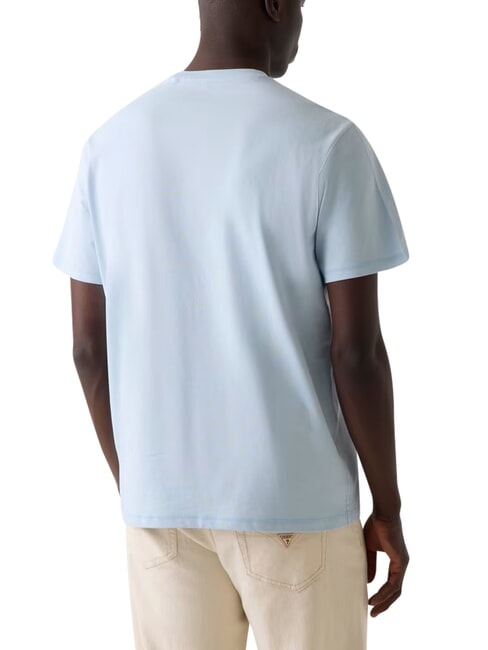 LOGO T-shirt &agrave; manches courtes, pur coton bleu a&eacute;rien - T-shirt