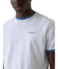 GUESS BASIC T-shirt &agrave; manches courtes, pur coton blanc pur - T-shirt - 4