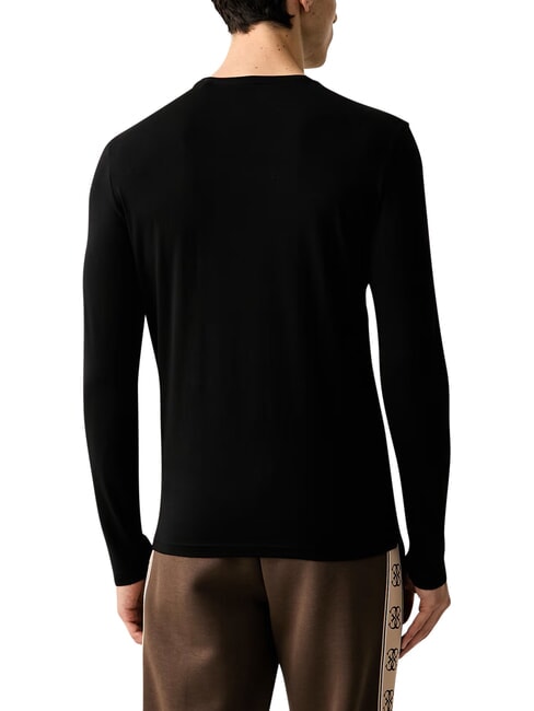 CORE T-shirt &agrave; manches longues, coupe slim jetbla - Pulls pour hommes