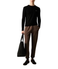 GUESS CORE T-shirt &agrave; manches longues, coupe slim jetbla - Pulls pour hommes - 3