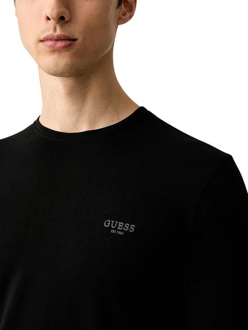 CORE T-shirt &agrave; manches longues, coupe slim jetbla - Pulls pour hommes