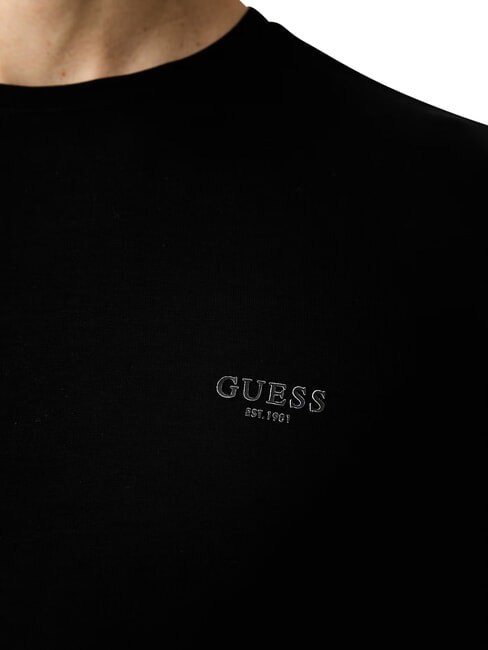 CORE T-shirt &agrave; manches longues, coupe slim jetbla - Pulls pour hommes