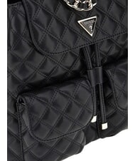 GUESS GIULLY 2 Sac &agrave; dos avec poches avant NOIR - Sacs pour Femme - 5