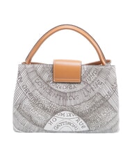 GATTINONI PLANETARIUM Sac &agrave; main avec bandouli&egrave;re encre s&eacute;pia/beige clair - Sacs pour Femme - 3