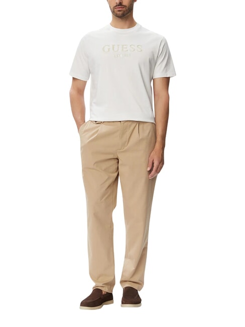 LOGO T-shirt &agrave; manches courtes, pur coton blanc pur - T-shirt