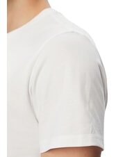 GUESS LOGO T-shirt &agrave; manches courtes, pur coton blanc pur - T-shirt - 5