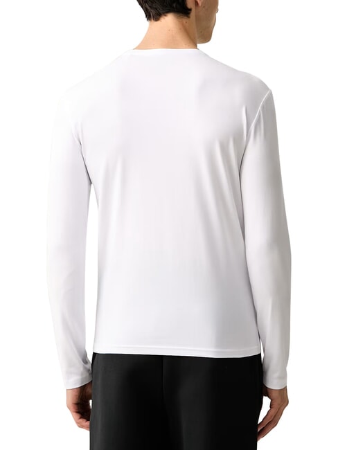 CORE T-shirt &agrave; manches longues, coupe slim blanc pur - Pulls pour hommes