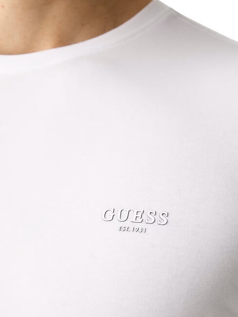 CORE T-shirt &agrave; manches longues, coupe slim blanc pur - Pulls pour hommes