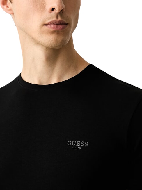 CORE T-shirt &agrave; manches courtes, coupe slim jetbla - T-shirt