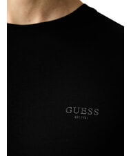 GUESS CORE T-shirt &agrave; manches courtes, coupe slim jetbla - T-shirt - 5