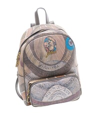 GATTINONI PLANETARIUM Sac &agrave; dos moyen aquarelle sauvage/ taupe fonc&eacute; - Sacs pour Femme - 2