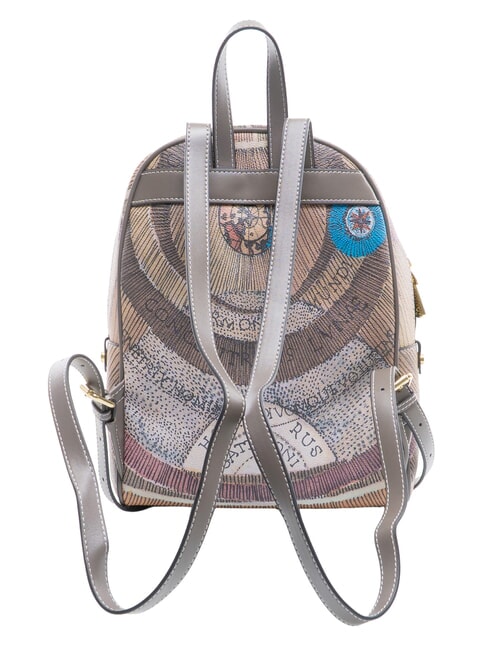 PLANETARIUM Sac &agrave; dos moyen aquarelle sauvage/ taupe fonc&eacute; - Sacs pour Femme