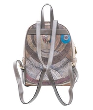 GATTINONI PLANETARIUM Sac &agrave; dos moyen aquarelle sauvage/ taupe fonc&eacute; - Sacs pour Femme - 4