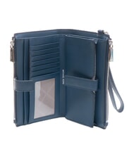 MICHAEL KORS ADELE portefeuille en cuir marine - Portefeuilles Femme - 2