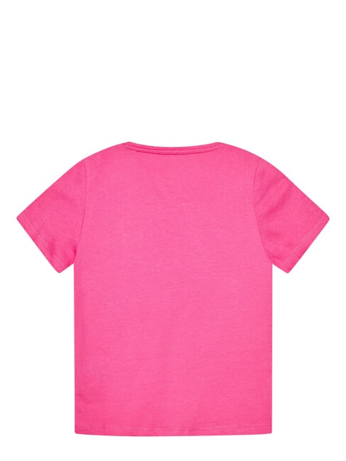 KIDS T-shirt avec logo triangulaire voyage rose - Tee-shirt enfant