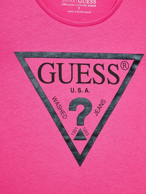 KIDS T-shirt avec logo triangulaire voyage rose - Tee-shirt enfant