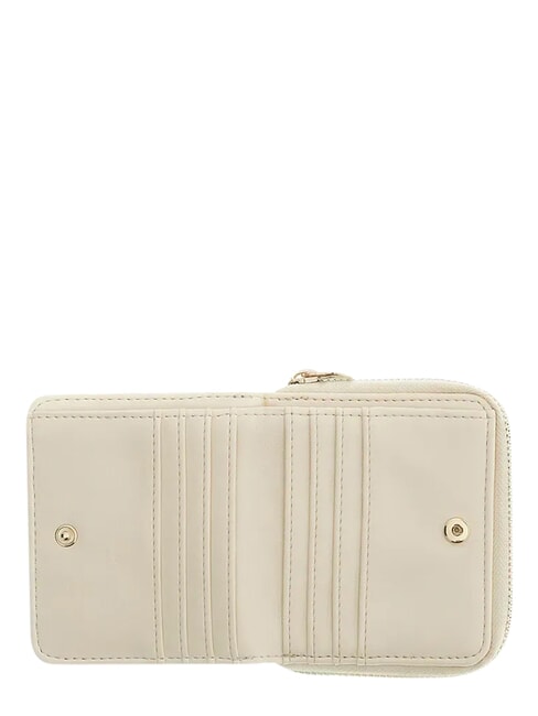 KIDS portefeuille compact &agrave; fermeture &eacute;clair 4g aop beige blanc - Portefeuilles Femme